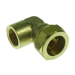 Coude de transition à compression, laiton, 18mm x 1/2" F, eau potable, VSH VSH Super S1214